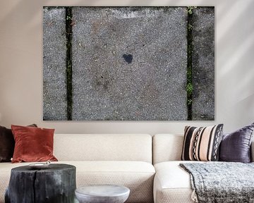 Herz auf dem Pflaster von Klein geluk