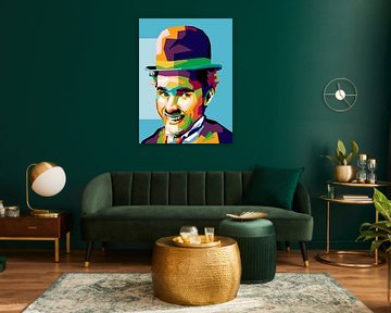 Legendäre, ikonische Pantomime im Pop-Art-Stil von miru arts