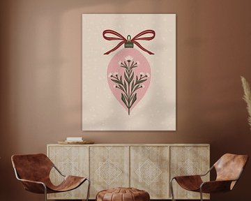 Kerstbloemenbol van Angela Minca