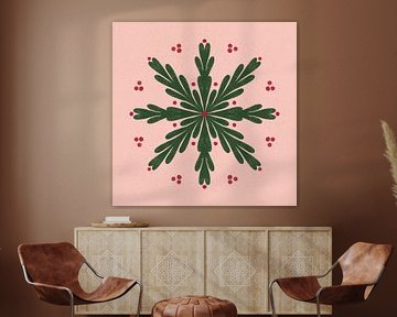 Decoratieve misteloe mandala