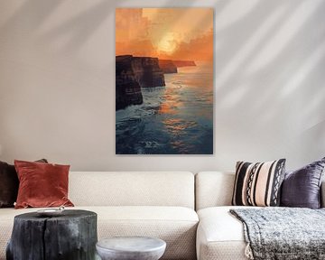 Sonnenuntergang über den Klippen – Ruhe am Meer