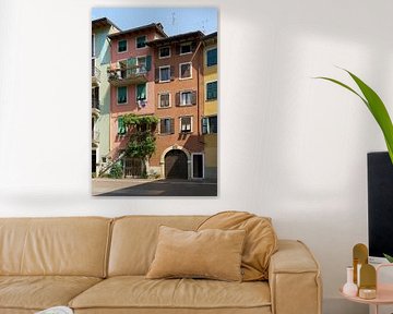 Residential buildings in the old town centre of Torbole sul Garda by Heiko Kueverling