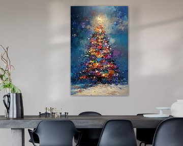 Arbre de Noël coloré