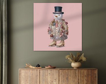 Snowman With Christmas Balls Coat by ARTEO Paintings