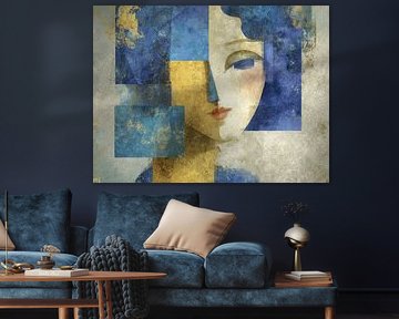 Femme bleue sur Caprices d'Art