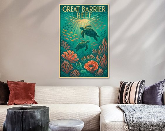 Example of the artwork in a room