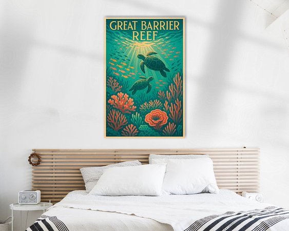 Example of the artwork in a room