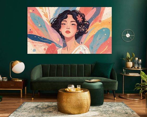 Example of the artwork in a room