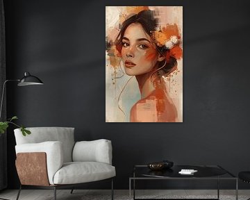 Kleurendans - Vrouwenportret in warme tinten