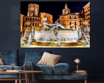 Turia Brunnen Valencia von Dieter Walther