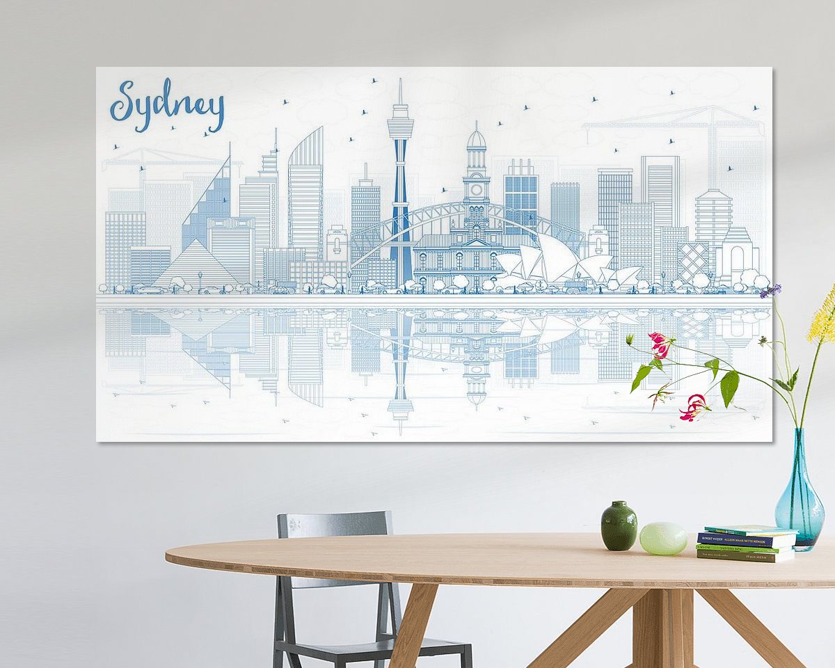 Example of the artwork in a room