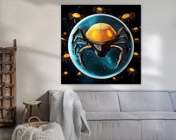 Scorpiox: Guardian of the outer asteroid belt by Vythryd Arts