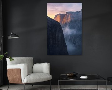 Vallée de la lumière du matin sur Dante S