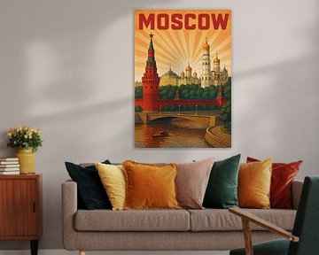 Moscou, Russie peinture