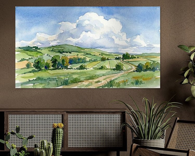 Example of the artwork in a room