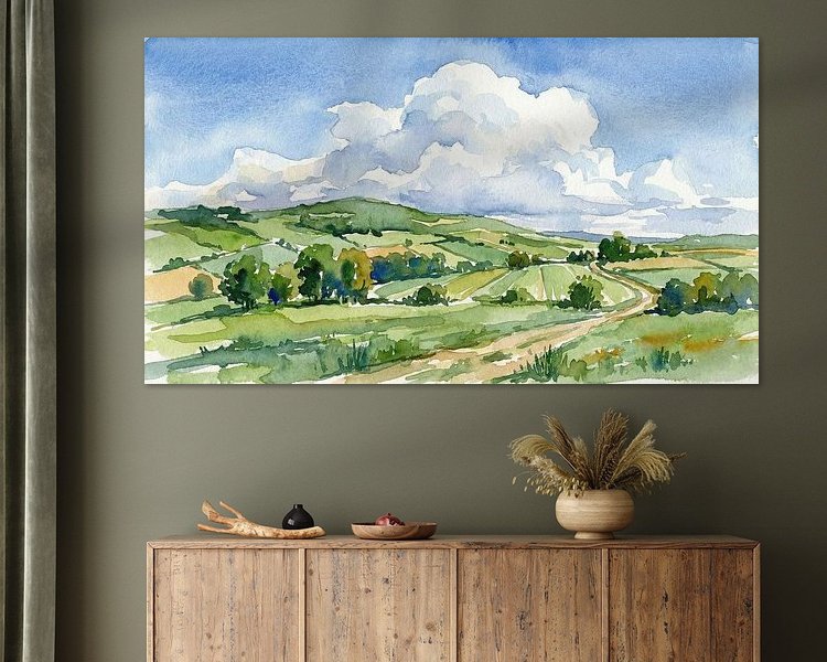 Example of the artwork in a room