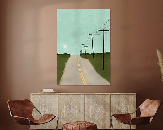 Example of the artwork in a room