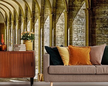 Lichtshow im mittelalterlichen Kreuzgang von Patricia Hofmeester