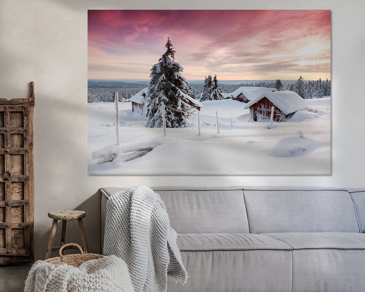 Example of the artwork in a room