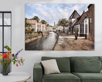 Haarlem Brouwersgracht around 1930 by Erwin Bak