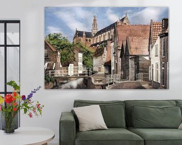 Haarlem Nieuwe gracht ingang Bakenessergracht van Erwin Bak