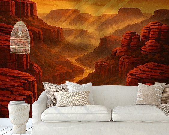 Example of the artwork in a room