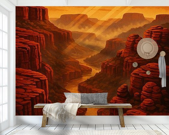Example of the artwork in a room