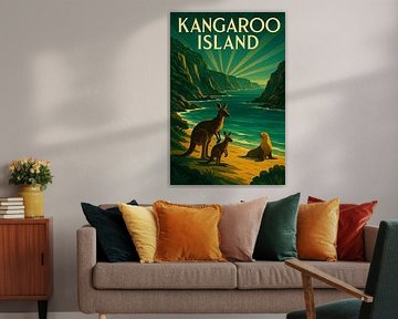 Kangaroo Island Wildlife Paradise - Vintage-Küstenposter