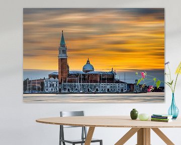 Golden Skies Above San Giorgio