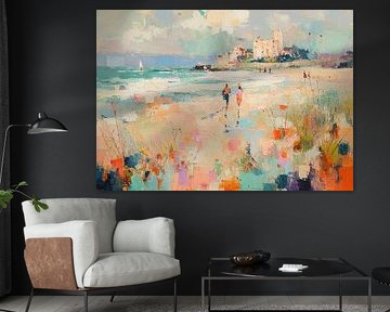 Walk on the beach at sunset