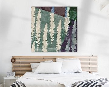 La forêt des contes de fées. Dans les bois. Art abstrait botanique sur Dina Dankers