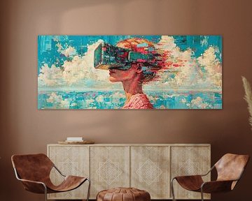 La femme en pixels sur Caprices d'Art