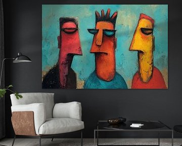 Trio coloré sur La collection ARTEO