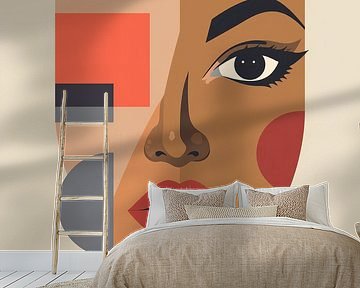 Minimalistische designtaal van de vrouw