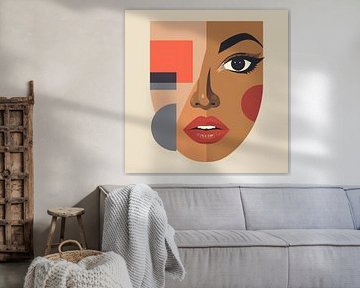 Minimalistische designtaal van de vrouw