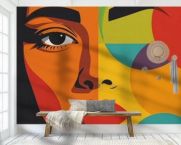 Kleurgeometrie in een portret