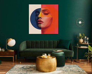 Geometrische balans van vrouwelijkheid