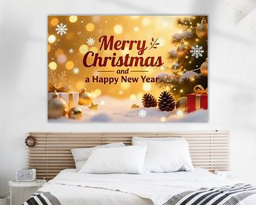 Carte de Noël brillante