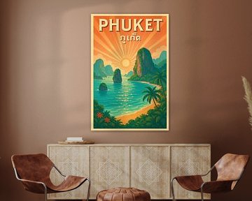 Phuket Tropical Sunrise - Côte d'Andaman Paradise Art Print