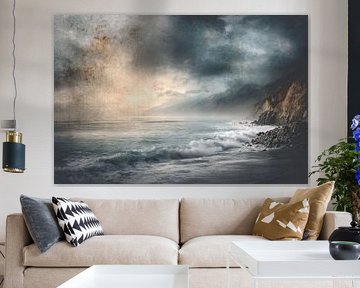 Küstenlandschaft - Blau Grau Geheimnisvoll