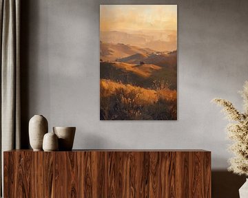 Golden expanse of the hills