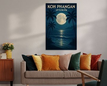 Pleine lune sur Koh Phangan - Sérénité nocturne sur une île thaïlandaise de rêve