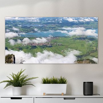 Cloud paths over the Forggensee