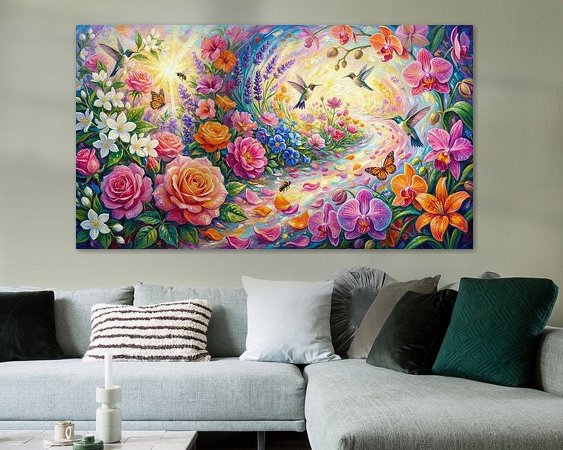 Example of the artwork in a room