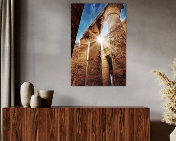 Forêt de colonnes du temple de Karnak sur Jürgen Wiesler