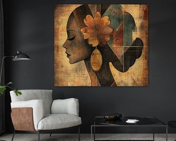 Femme fleur | Femme or