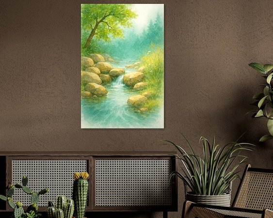Example of the artwork in a room