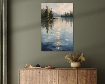 Reflections in the morning water