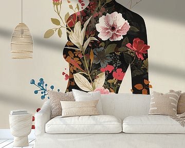 Florale Silhouette der Natur