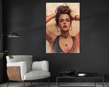 Expressive elegance - portrait of a modern woman